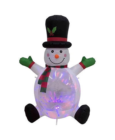Northlight Inflatable Snowman with Top Hat - 4-Inch