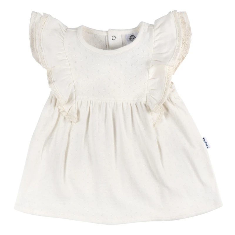 Baby Girls Dress and Diaper Cover Set, 2 Piece
