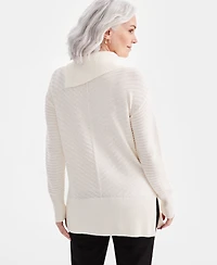 Style & Co Women's Envelope-Neck Tunic Sweater, Created for Macy's
