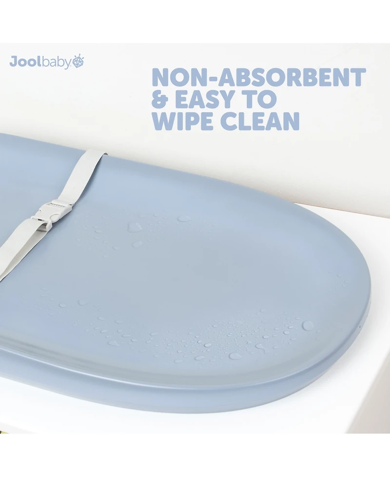 Jool Baby Waterproof Changing Pad - Easy to Clean, Lightweight & Portable Large Foam Cushion for Comfort