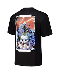 Freeze Max Men's Black Batman Comics the Joker Loose Fit T-Shirt