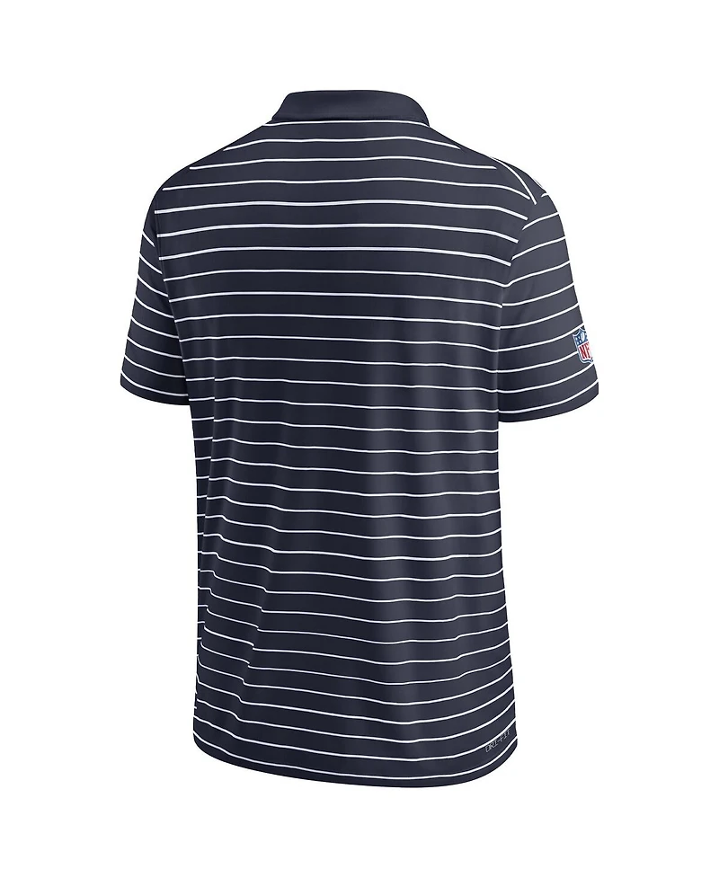 Nike Men's Navy Chicago Bears Sideline Lock Up Victory Performance Polo