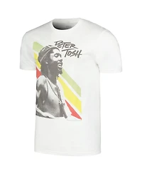 American Classics Men's and Women's White Peter Tosh Rasta Stripes Graphic T-Shirt