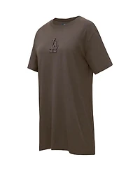 Pro Standard Women's Brown Los Angeles Dodgers Neutral T-Shirt Dress