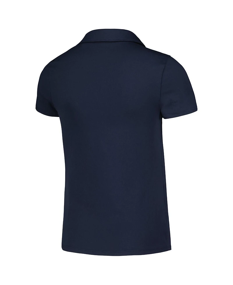 Puma Big Boys and Girls Navy Arnold Palmer Invitational Piped Cloudspun V-Neck Polo