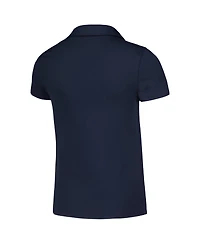 Puma Big Boys and Girls Navy Arnold Palmer Invitational Piped Cloudspun V-Neck Polo
