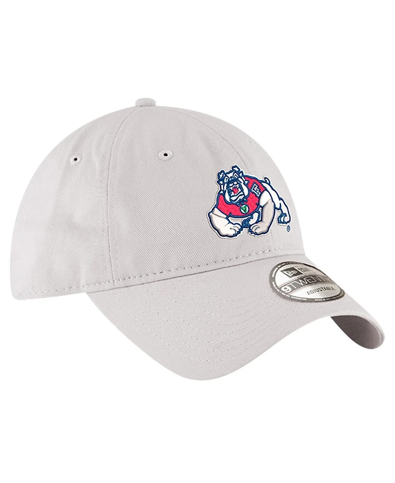 New Era Men's Stone Fresno State Bulldogs Four Paw Dog 9TWENTY Adjustable Hat