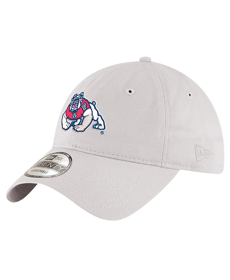New Era Men's Stone Fresno State Bulldogs Four Paw Dog 9TWENTY Adjustable Hat