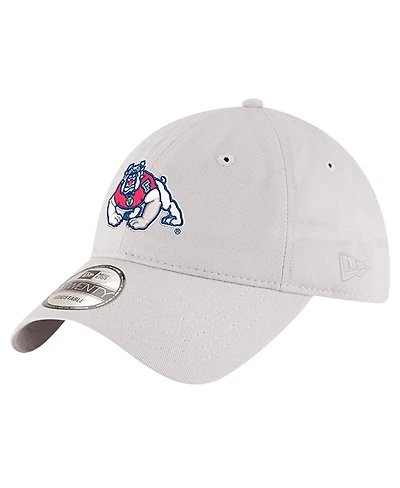 New Era Men's Stone Fresno State Bulldogs Four Paw Dog 9TWENTY Adjustable Hat