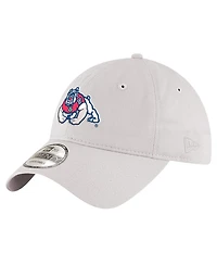 New Era Men's Stone Fresno State Bulldogs Four Paw Dog 9TWENTY Adjustable Hat