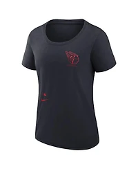 Nike Women's Navy Cleveland Guardians Authentic Collection Performance Scoop Neck T-Shirt