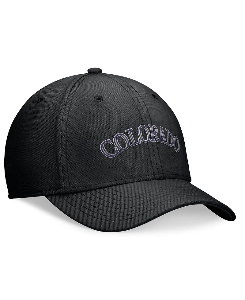 Nike Men's Black Colorado Rockies Evergreen Performance Flex Hat