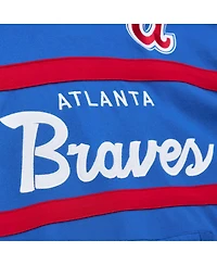 Mitchell & Ness Royal Atlanta Braves Head Coach Pullover Hoodie