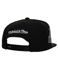 Mitchell & Ness Men's Black Anaheim Ducks Core Top Spot Snapback Hat
