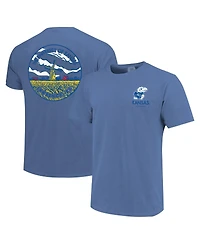 Image One Men's and Women's Royal Kansas Jayhawks Scenic Comfort Colors T-Shirt
