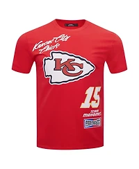Pro Standard Men's Patrick Mahomes Red Kansas City Chiefs Fast Lane Name Number Player T-Shirt