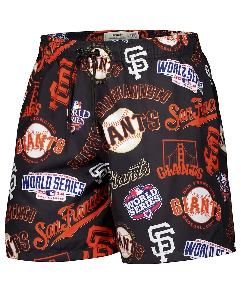 Pro Standard Men's Black San Francisco Giants Toss Logo Woven Shorts