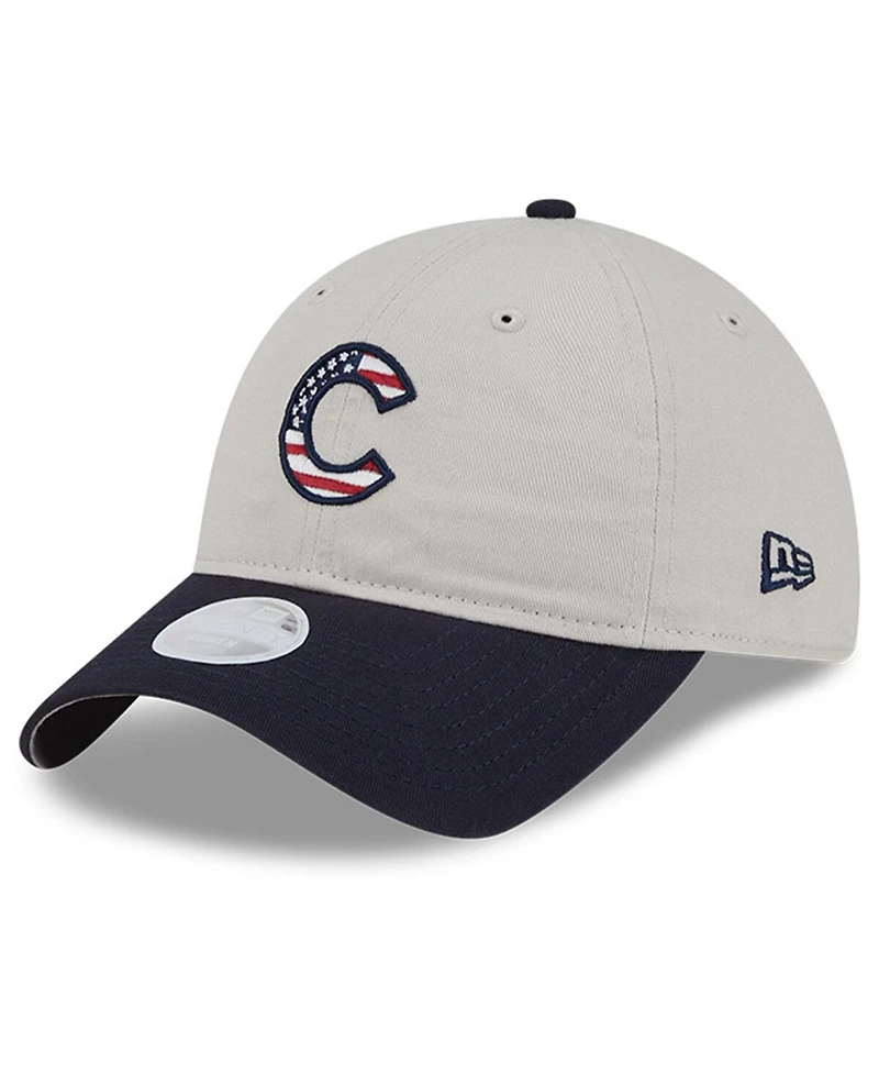 New Era Women's Black Chicago Cubs 2024 Fourth of July 9TWENTY Adjustable Hat