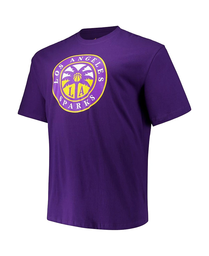 Fanatics Men's and Women's Cameron Brink Purple Los Angeles Sparks Big Tall Name Number T-Shirt