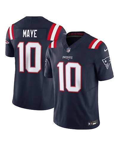 Nike Men's Drake Maye Navy New England Patriots Vapor F.u.s.e. Limited Jersey