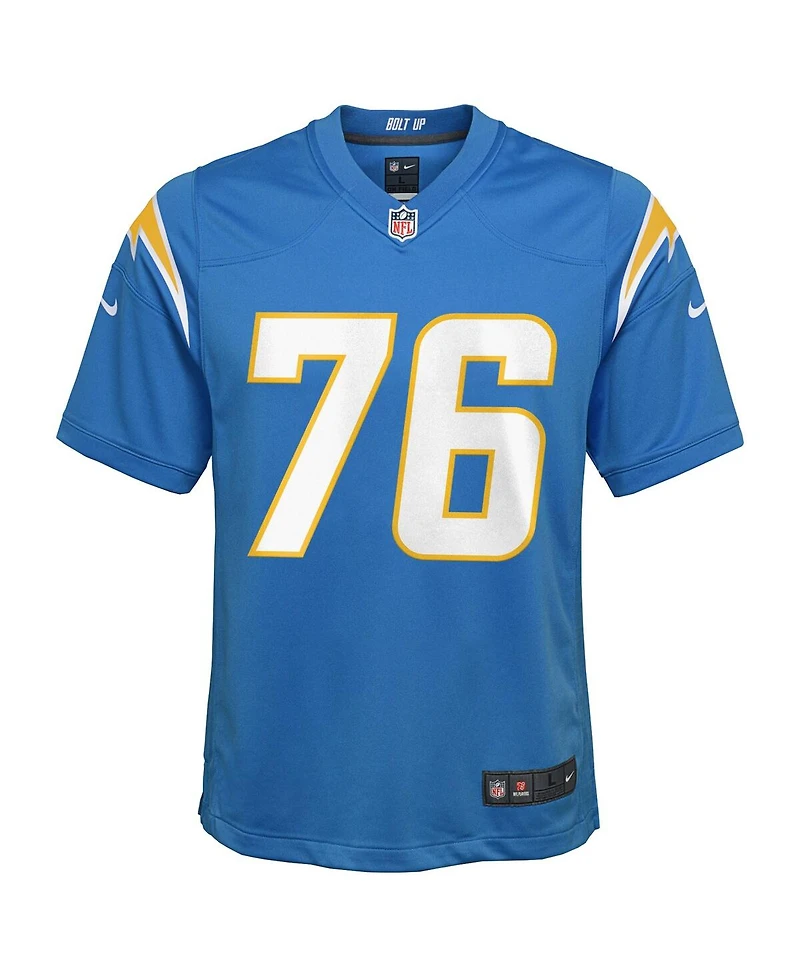 Nike Big Boys and Girls Joe Alt Powder Blue Los Angeles Chargers 2024 Nfl Draft First Round Pick Player Game Jersey
