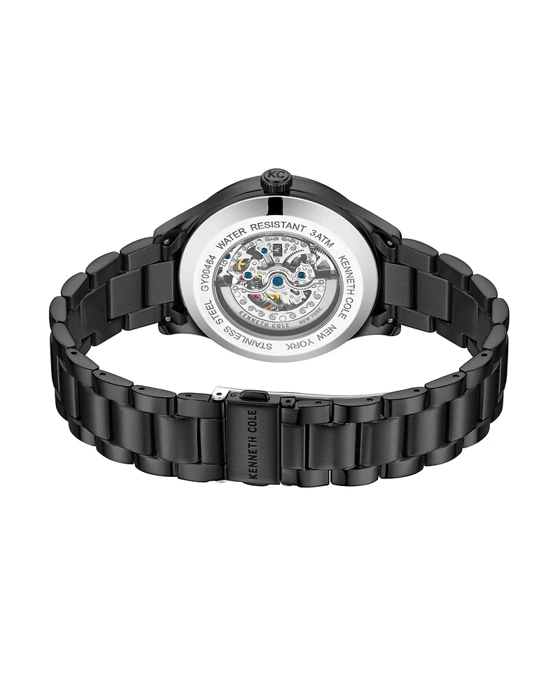 Kenneth Cole New York Men's Automatic Black Stainless Steel Watch 42MM