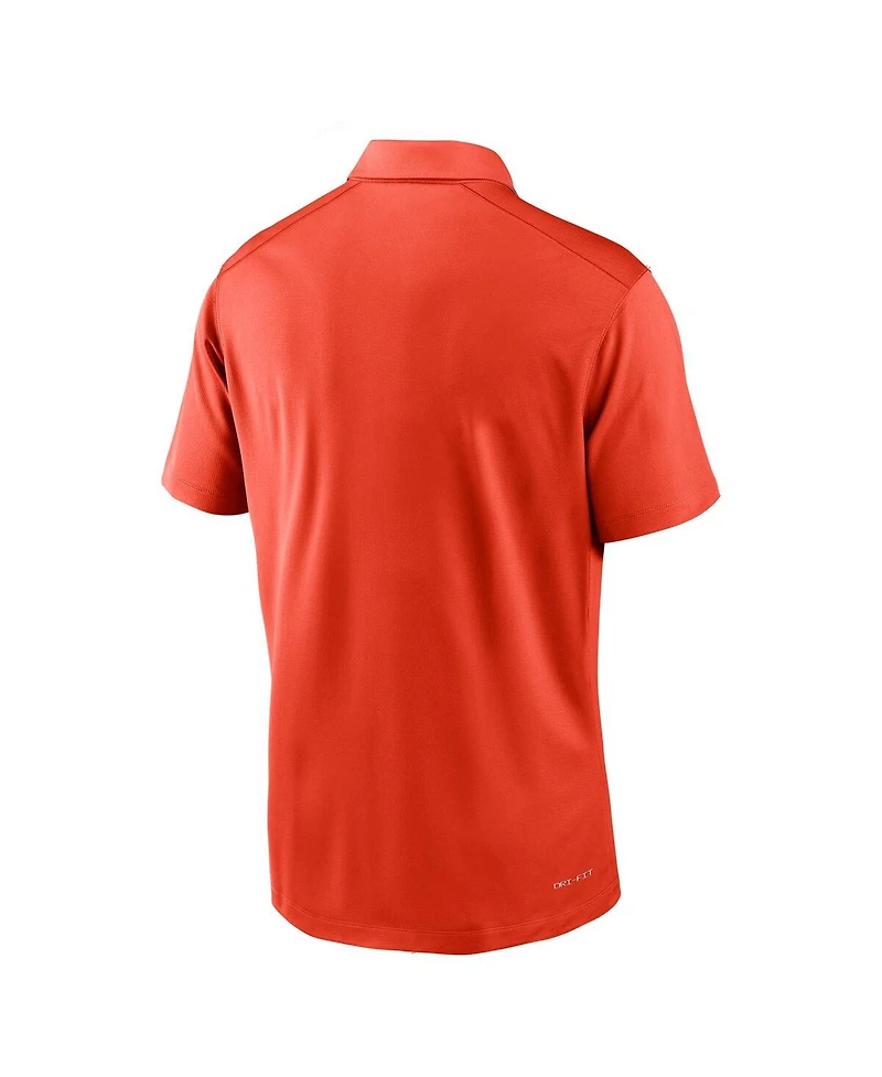 Nike Men's Orange Syracuse 2024 Sideline Victory Coaches Performance Polo Shirt