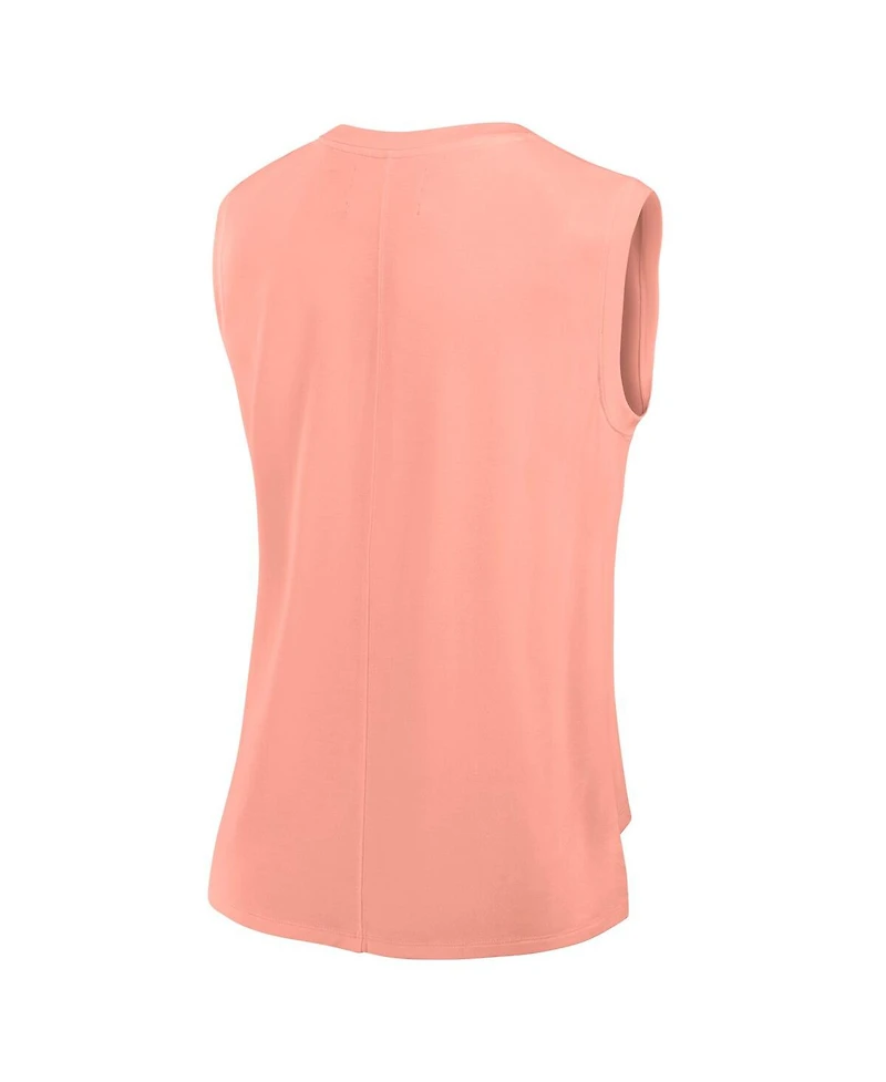 Fanatics Women's Coral San Francisco 49ers Studio Gym Tank Top