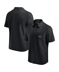 Fanatics Men's Black Washington Commanders Front Office Button-Up Shirt