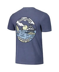 Image One Men's and Women's Navy Midshipmen Scenic Comfort Colors T-Shirt