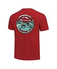 Image One Men's and Women's Red Louisville Cardinals Scenic Comfort Colors T-Shirt