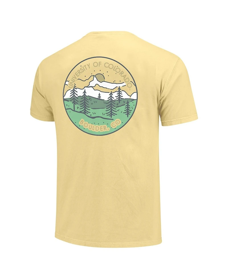 Image One Men's and Women's Gold Colorado Buffaloes Scenic Comfort Colors T-Shirt