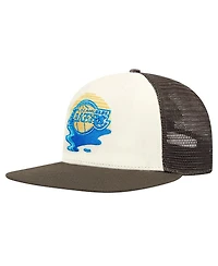 Pro Standard Men's Cream/Brown Los Angeles Lakers Glint Sunset Snapback Hat