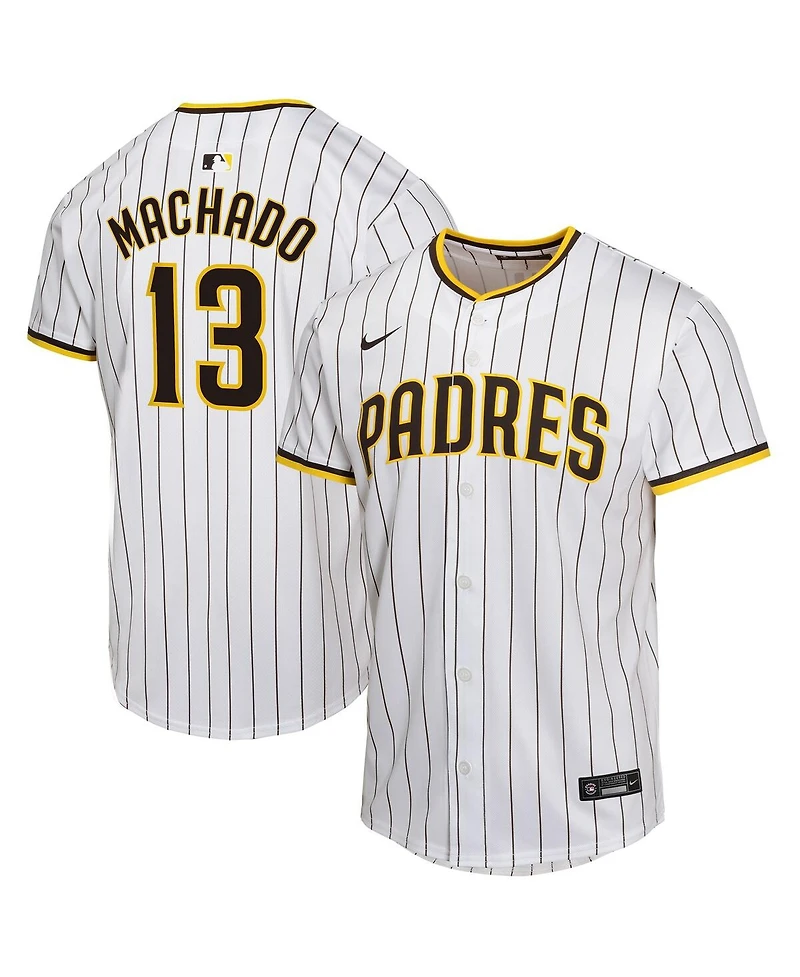 Nike Big Boys and Girls Manny Machado White San Diego Padres Home Game Player Jersey