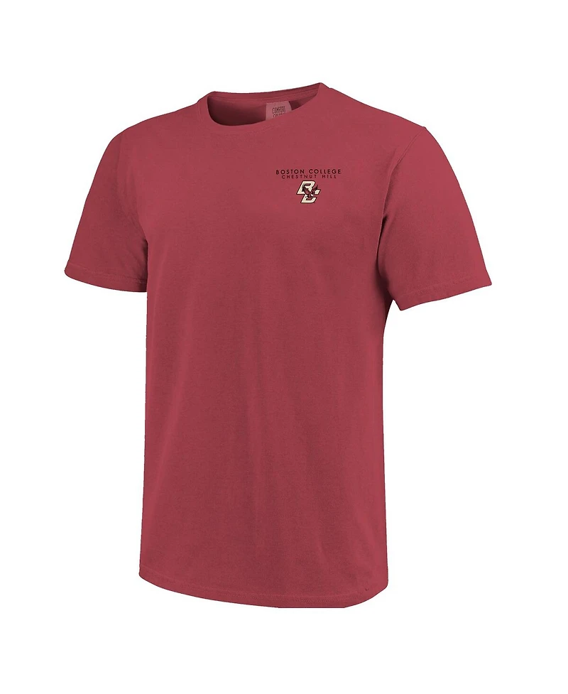 Image One Men's and Women's Maroon Boston College Eagles Scenic Comfort Colors T-Shirt