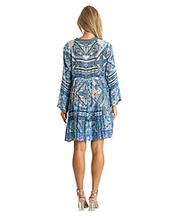 La Moda Clothing Women's Short collared dress