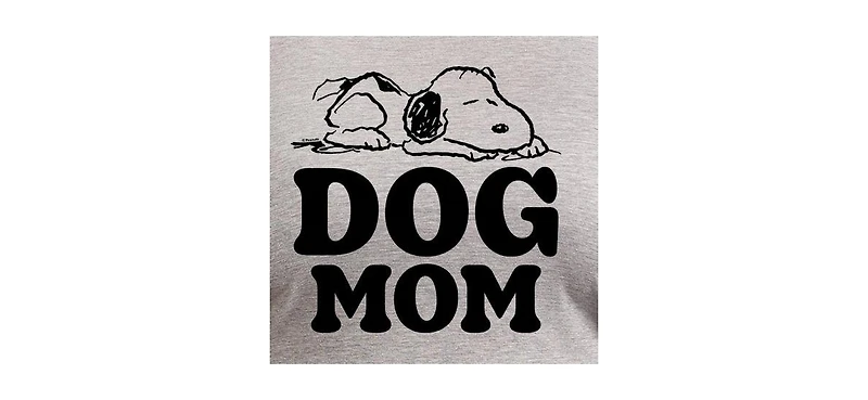 Hybrid Apparel Trendy Peanuts Dog Mom Plus Graphic Tank