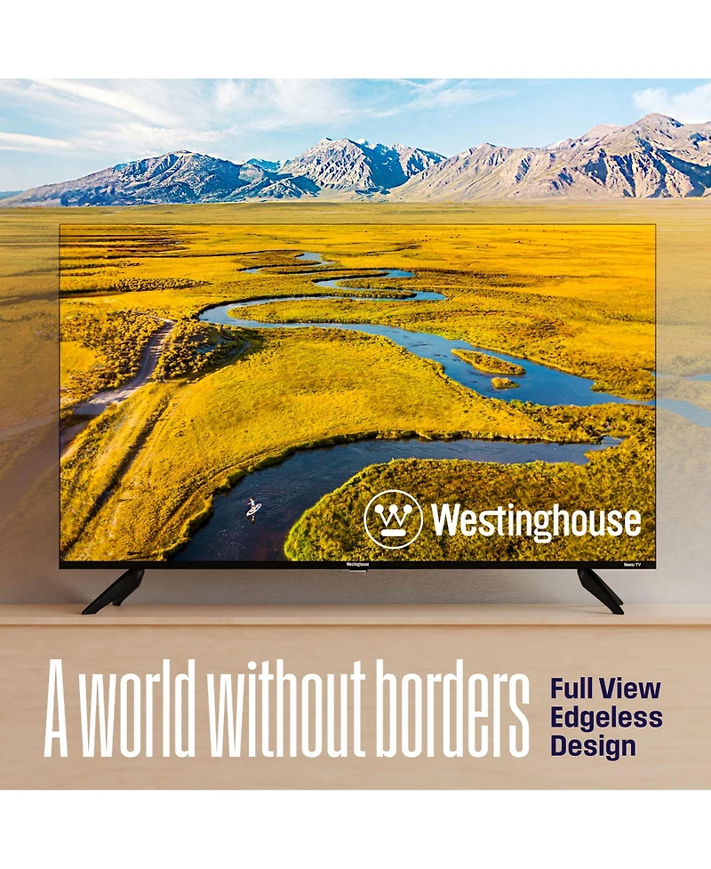 Westinghouse 43" Edgeless Qled 4K Roku Tv - WR43QX400