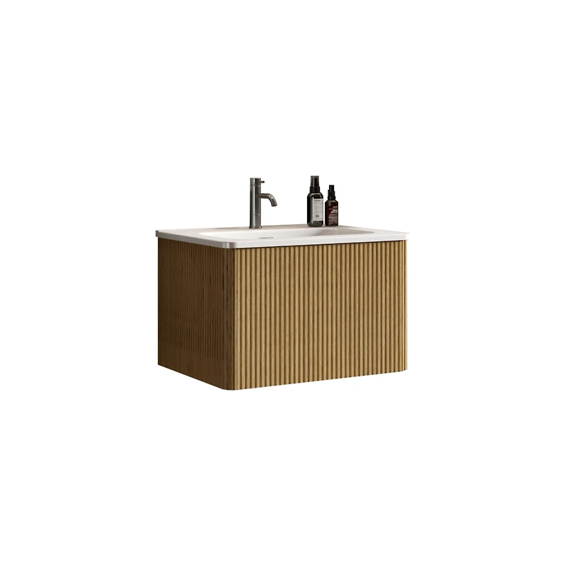 Streamdale Etna 24" Striped Oak Vanity w/ White Sink