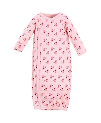 Touched by Nature Baby Girls Natural Cotton Kimono Gowns