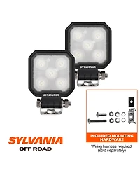 Sylvania Rugged 3 Inch Cube Led Light Pods | Lifetime Limited Warranty | Flood Light 1400 Raw Lumens, Best Quality Off Road Driving Work Light, Truck,