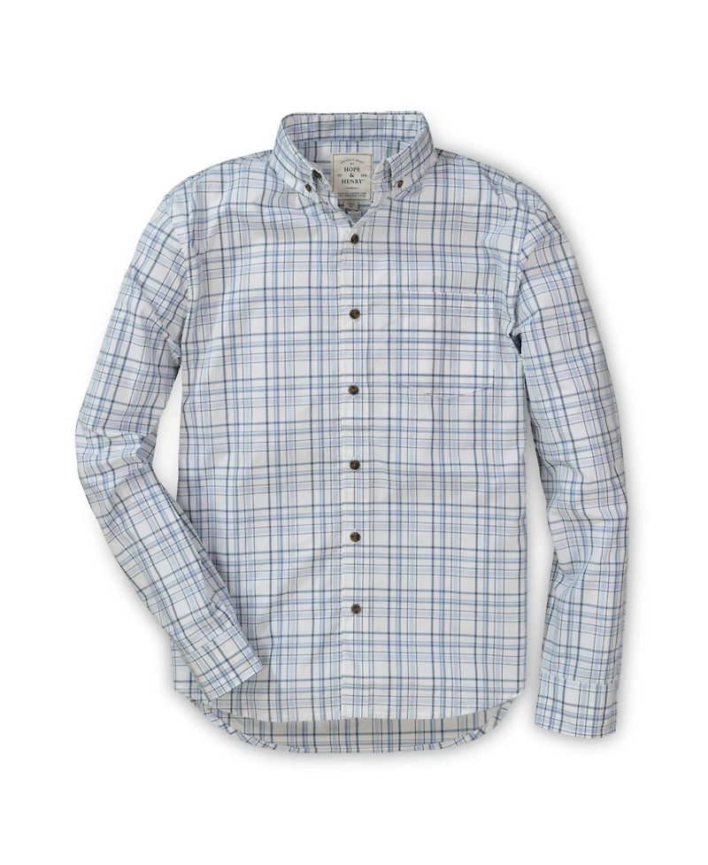 Hope & Henry Men's Organic Poplin Button Down Shirt