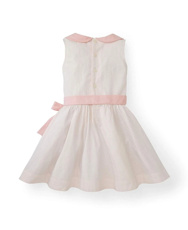 Hope & Henry Toddler Girls Seersucker Peter Pan Collar Dress