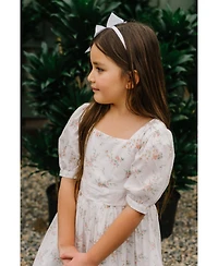 Hope & Henry Big Girls Short Sleeve Puff Sleeve Party Dress