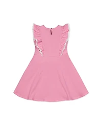 Hope & Henry Girls' Sleeveless Knit Pinafore Dress