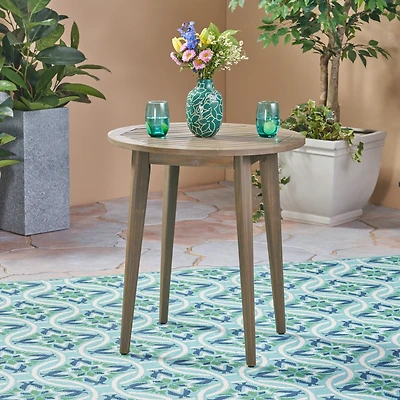 Streamdale Furniture Acacia Wood Bistro Table: Modern Outdoor Dining For Two