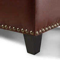 Streamdale Furniture Baltimore Contemporary Tufted Storage Ottoman With Nailhead Trim
