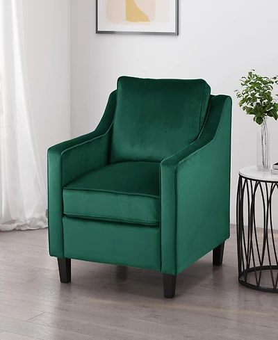 Plush Velvet Upholstered Sofa With Tufted Cushions And Gold Legs