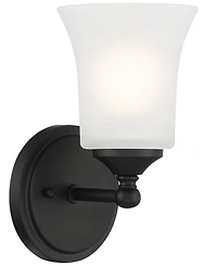 Designers Fountain Bronson 5.25" Metal 1 Light Wall Sconce