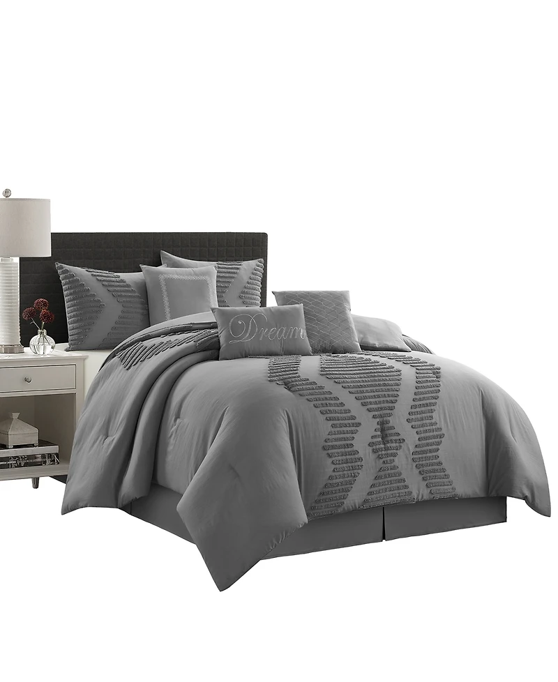 Stratford Park Galatea Tufted Embroidery 7-Pc. Comforter Set